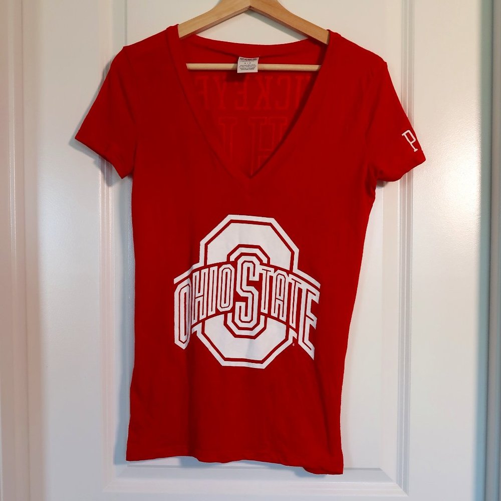 Ohio State Buckeyes PINK V Neck Shirt